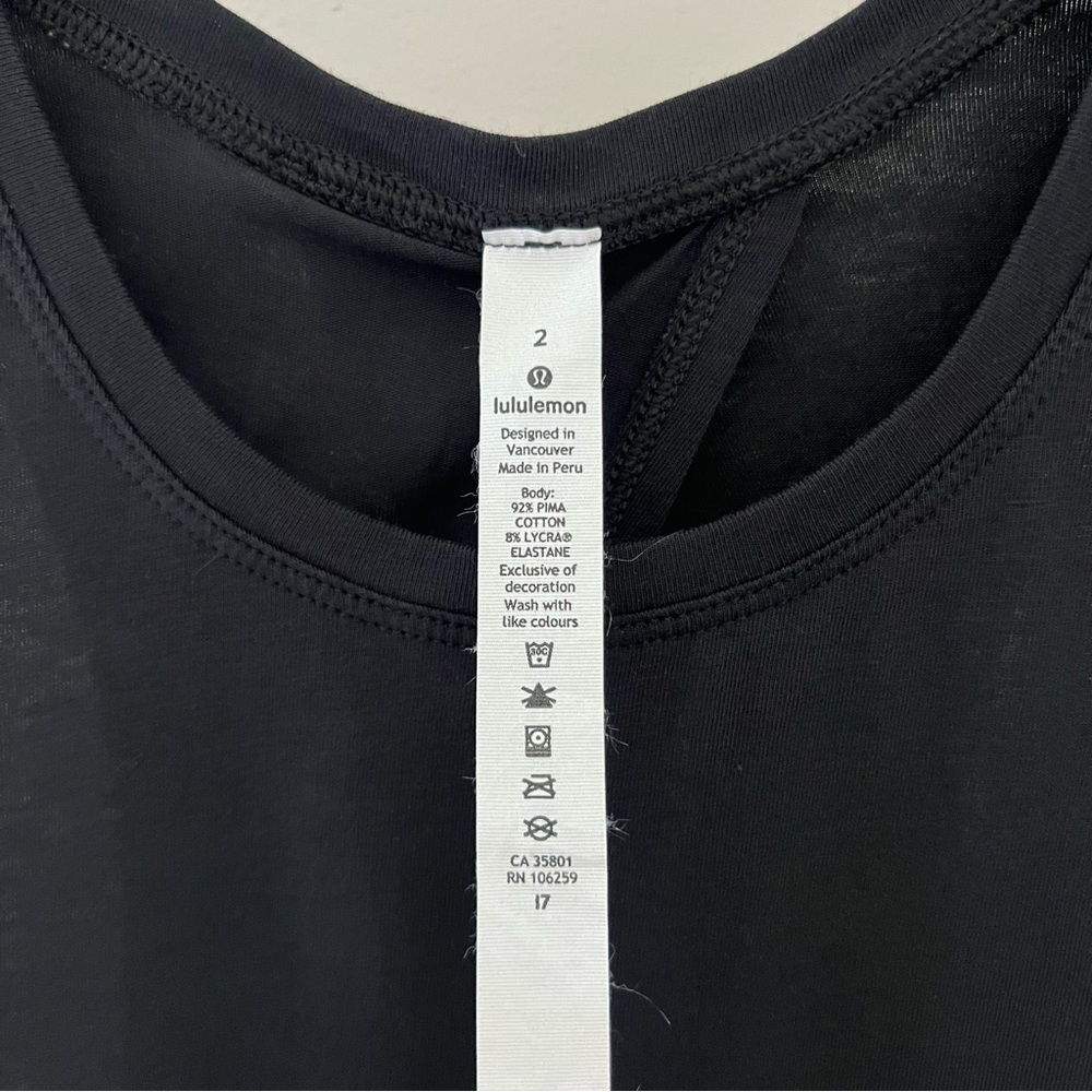 Lululemon Black Split Back Tank - image 8